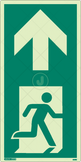 Exit Floor mounted sign