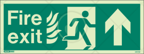 HTM 65 Fire exit arrow up
