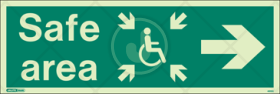 Safe Area Arrow left, Disabled refuge arrow left