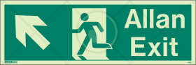 Exit Allan arrow up left