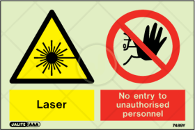 Laser, No entry to unauthorised personnel