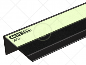 Aluminium nosing marker with rigid PVC and slip resistant strip