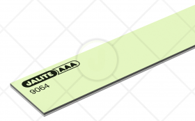 Rigid PVC strips with a foam adhesive