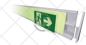PVC Low location lighting escape route system