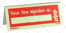Your fire warden is