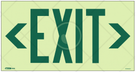 Jalite AAA Photoluminescent OSHA Compliant Exit Sign