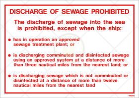 sewage prohibition - Prohibition Sign